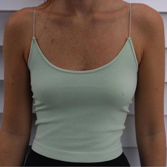 Super Stretchy Pale Green Forever Tank - Picture 1 of 1